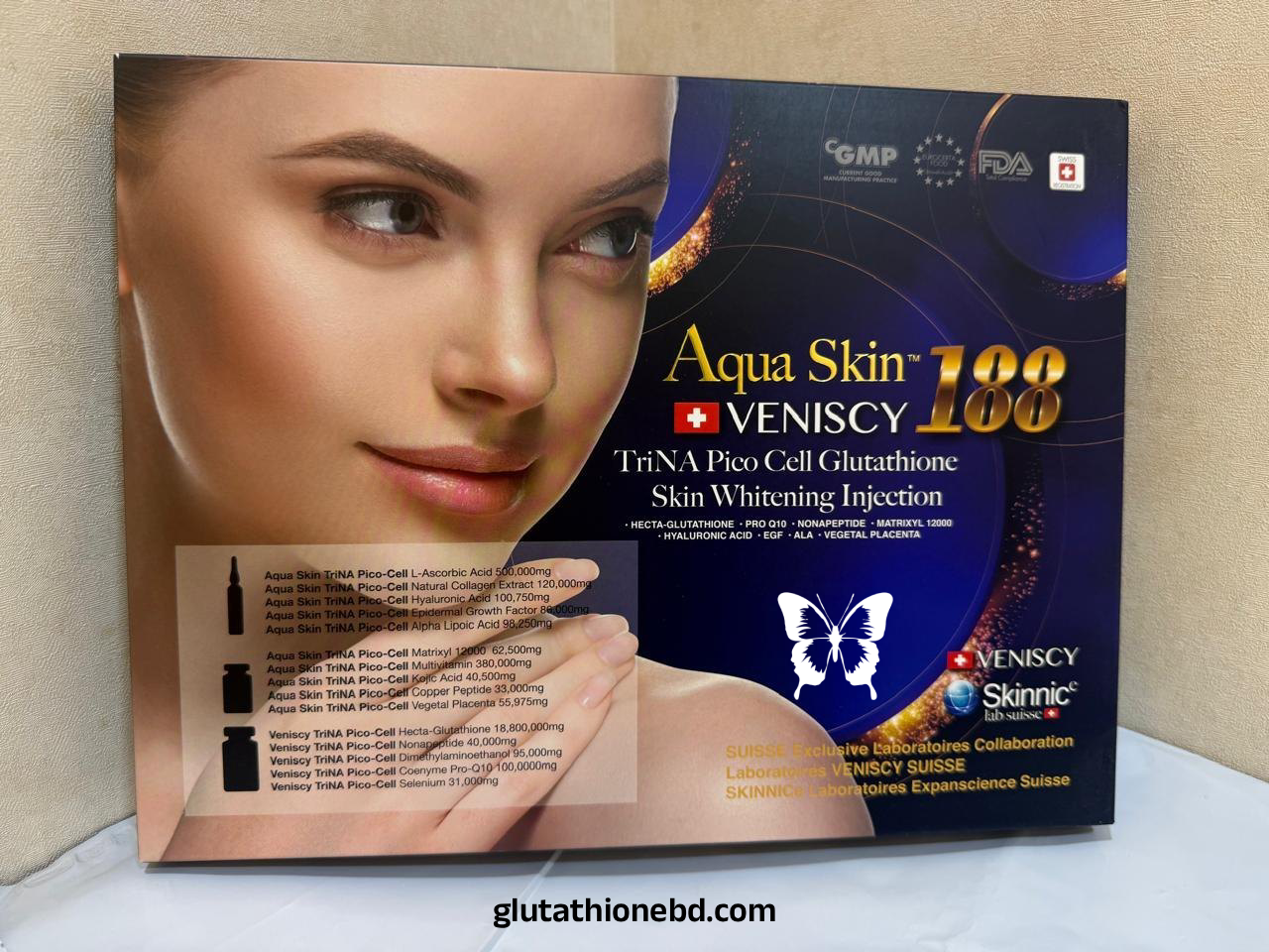 Aqua Skin Veniscy 188 Glutathione Injection